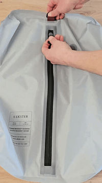 How can I unzip the bags for the first time?