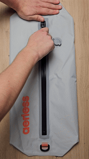 How can I unzip the bags for the first time?